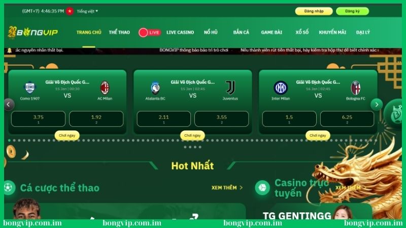 BongVIP Com – Link Truy Cập Nhà Cái Bóng Đá Uy Tín Hàng Đầu 2026 39 Giao diện chú trọng thiết kế tính năng dễ sử dụng
